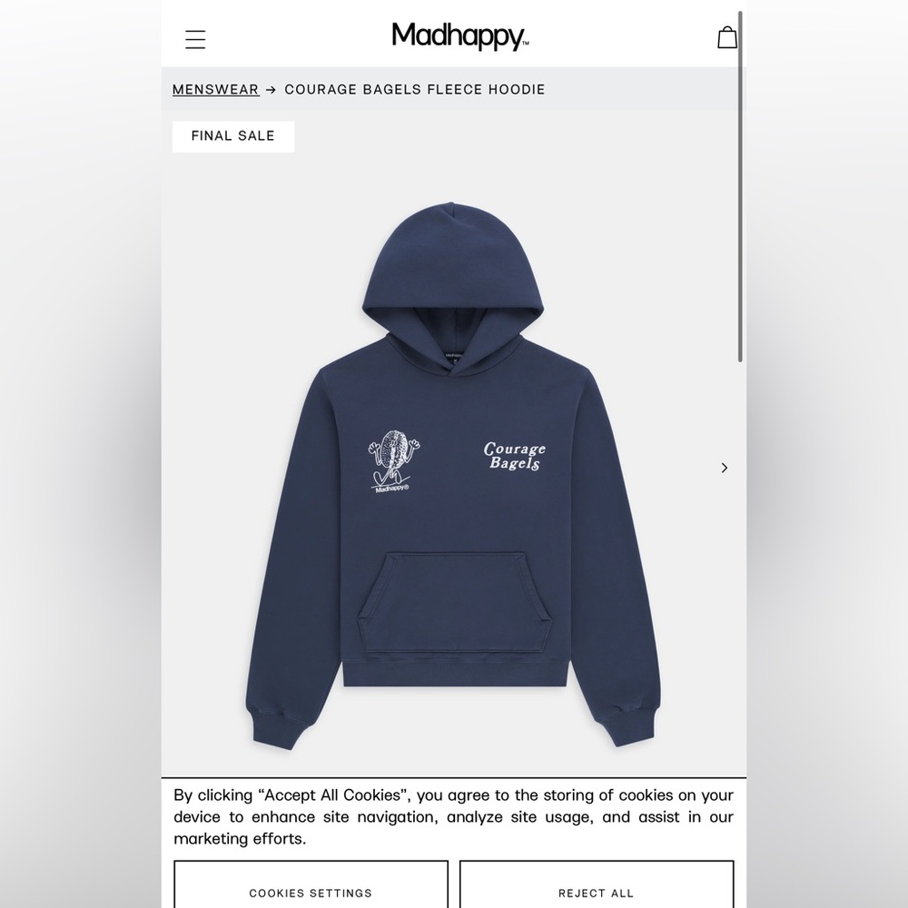 Madhappy Courage Bagels Fleece Hoodie